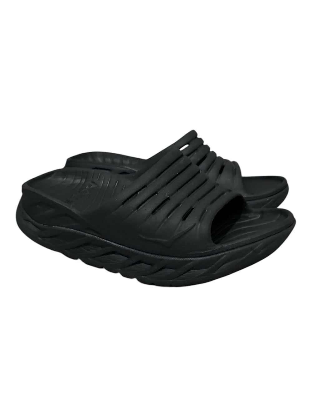 Hoka One One  Black Slide Sandals - Comfortable Recovery W6
